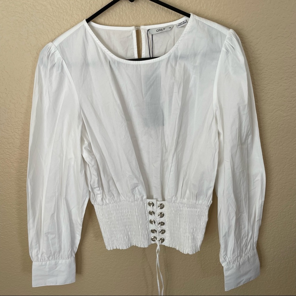 Lace up corset top